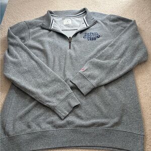 Gray DePaul University  quarter zip